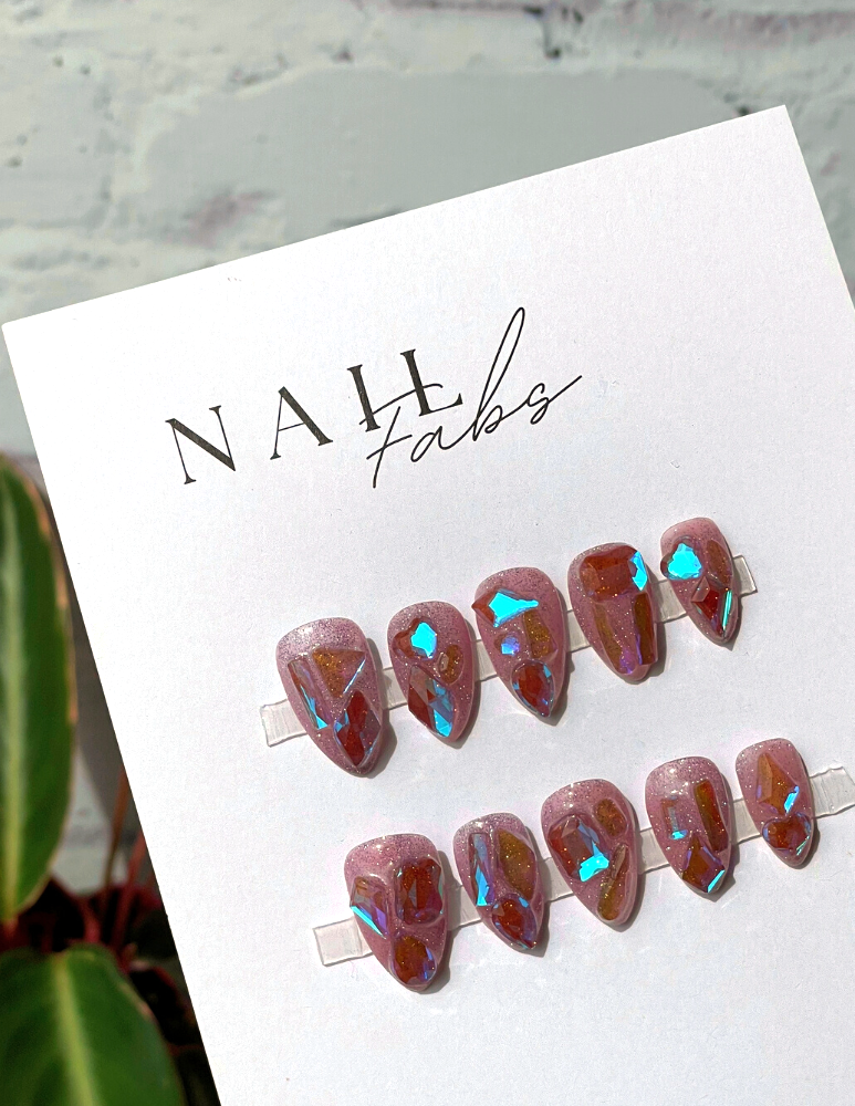 ICE/AURORA CRYSTAL NAILS