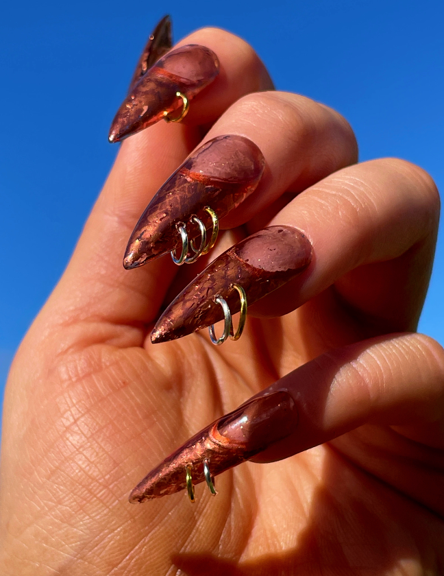 Bronze Rings Nails