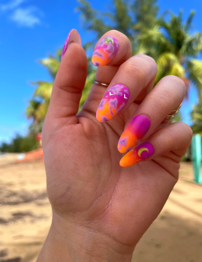 Sunset Nails